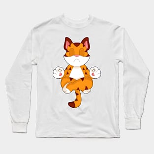 Tiger Yoga Fitness Meditation Long Sleeve T-Shirt